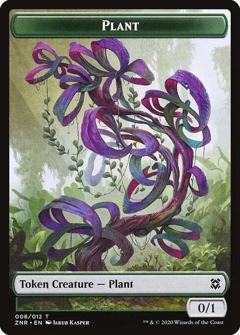 Plant, carta Magic di tipo Token Creature — Plant illustrata da Jakub Kasper