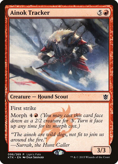 Ainok Tracker, carta Magic di tipo Creature — Dog Scout illustrata da Evan Shipard