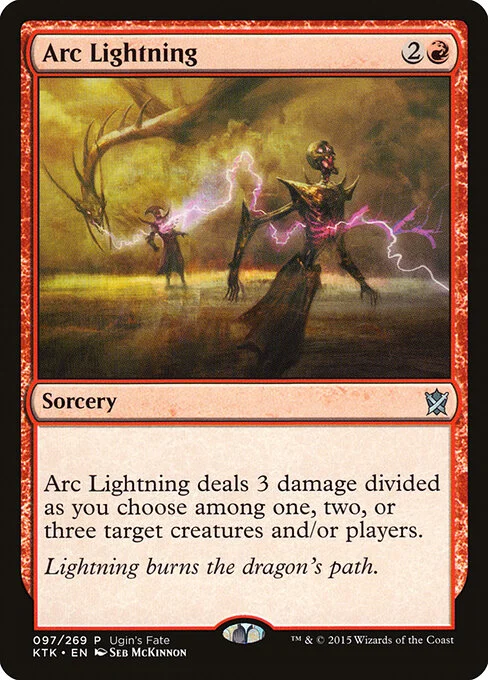 Arc Lightning, carta Magic di tipo Sorcery illustrata da Seb McKinnon