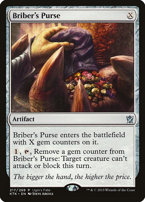 Briber's Purse, carta Magic di tipo Artifact illustrata da Steve Argyle