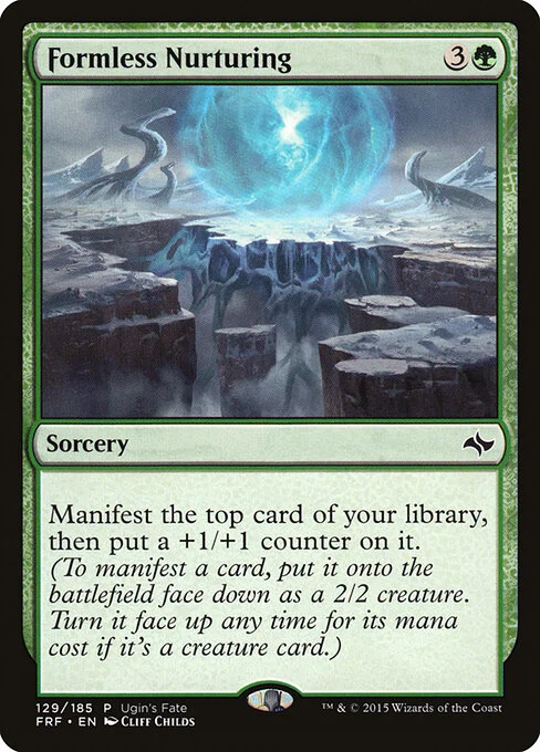 Formless Nurturing, carta Magic di tipo Sorcery illustrata da Cliff Childs
