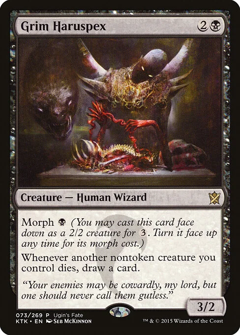 Grim Haruspex, carta Magic di tipo Creature — Human Wizard illustrata da Seb McKinnon