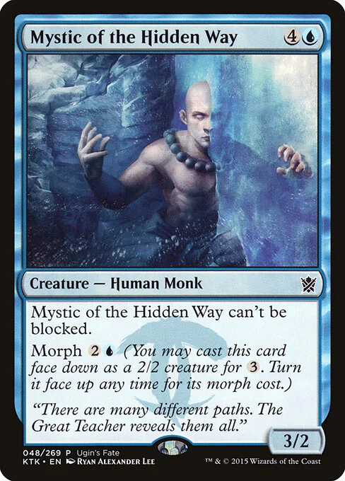 Mystic of the Hidden Way, carta Magic di tipo Creature — Human Monk illustrata da Ryan Alexander Lee