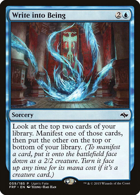 Write into Being, carta Magic di tipo Sorcery illustrata da Yeong-Hao Han