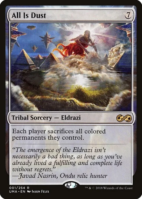 All Is Dust, carta Magic di tipo Kindred Sorcery — Eldrazi illustrata da Jason Felix