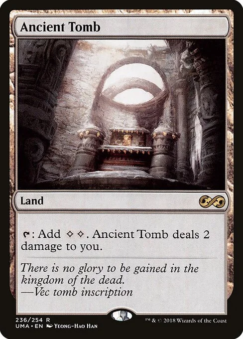 Ancient Tomb, carta Magic di tipo Land illustrata da Yeong-Hao Han