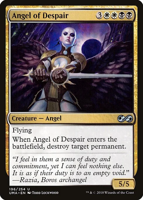 Angel of Despair, carta Magic di tipo Creature — Angel illustrata da Todd Lockwood