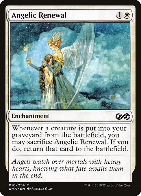 Angelic Renewal, carta Magic di tipo Enchantment illustrata da Rebecca Guay