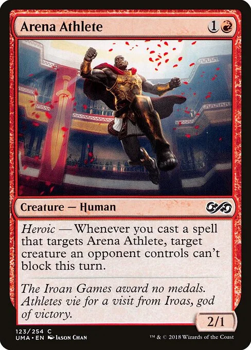 Arena Athlete, carta Magic di tipo Creature — Human illustrata da Jason Chan