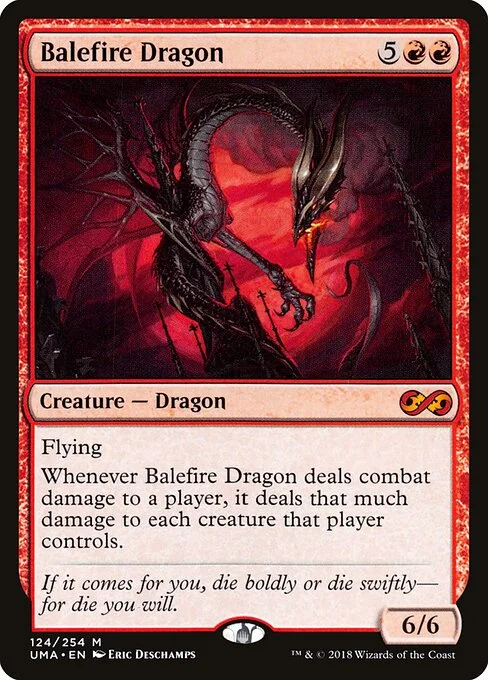 Balefire Dragon, carta Magic di tipo Creature — Dragon illustrata da Eric Deschamps