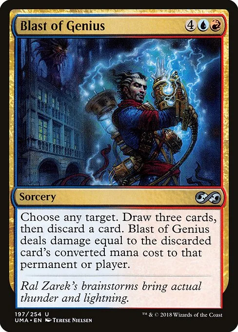 Blast of Genius, carta Magic di tipo Sorcery illustrata da Terese Nielsen