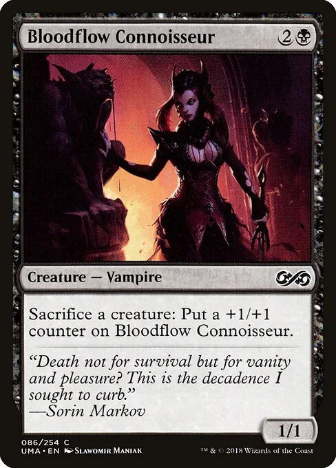 Bloodflow Connoisseur, carta Magic di tipo Creature — Vampire illustrata da Slawomir Maniak