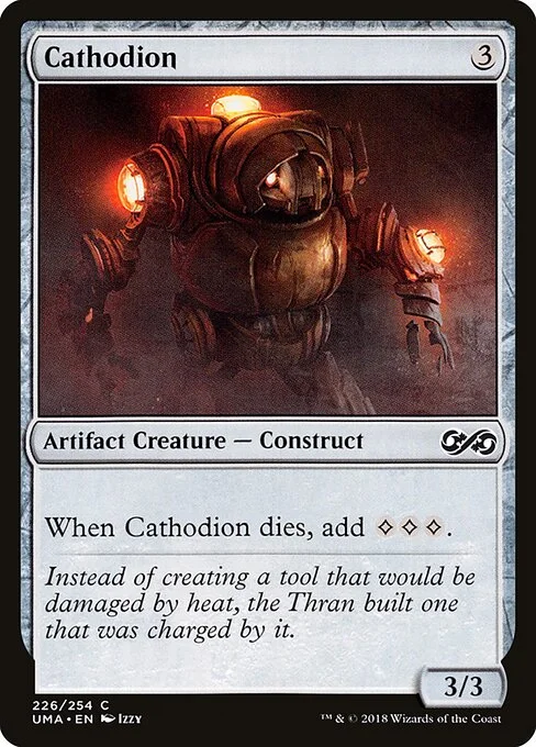 Cathodion, carta Magic di tipo Artifact Creature — Construct illustrata da Izzy