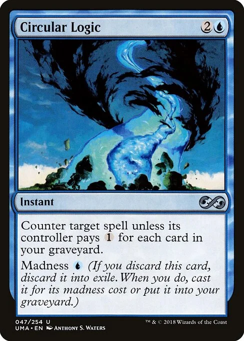 Circular Logic, carta Magic di tipo Instant illustrata da Anthony S. Waters