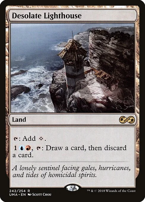 Desolate Lighthouse, carta Magic di tipo Land illustrata da Scott Chou