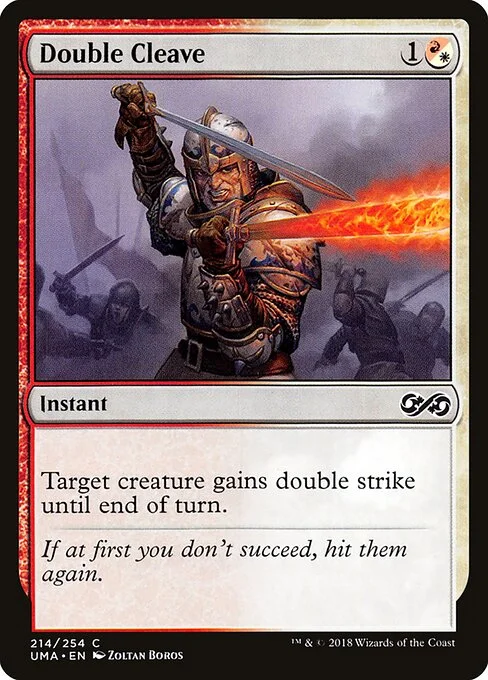 Double Cleave, carta Magic di tipo Instant illustrata da Zoltan Boros