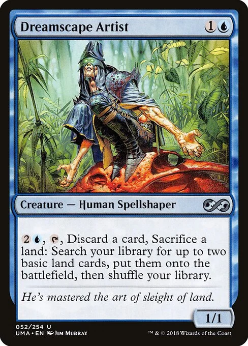 Dreamscape Artist, carta Magic di tipo Creature — Human Spellshaper illustrata da Jim Murray