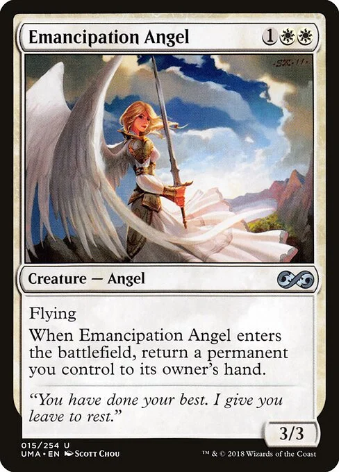 Emancipation Angel, carta Magic di tipo Creature — Angel illustrata da Scott Chou