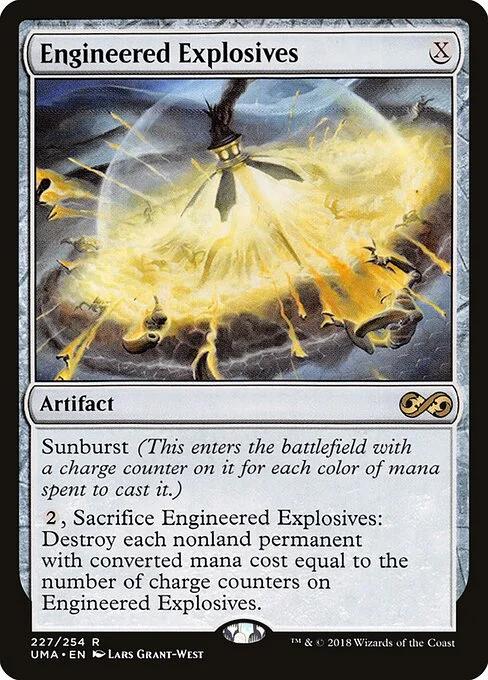 Engineered Explosives, carta Magic di tipo Artifact illustrata da Lars Grant-West