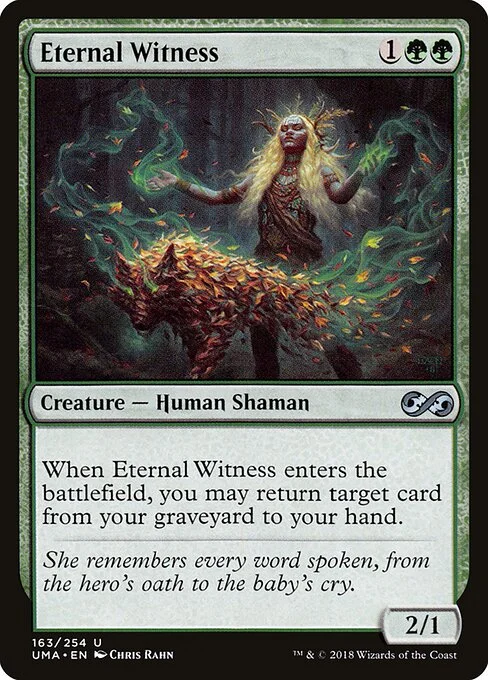 Eternal Witness, carta Magic di tipo Creature — Human Shaman illustrata da Chris Rahn