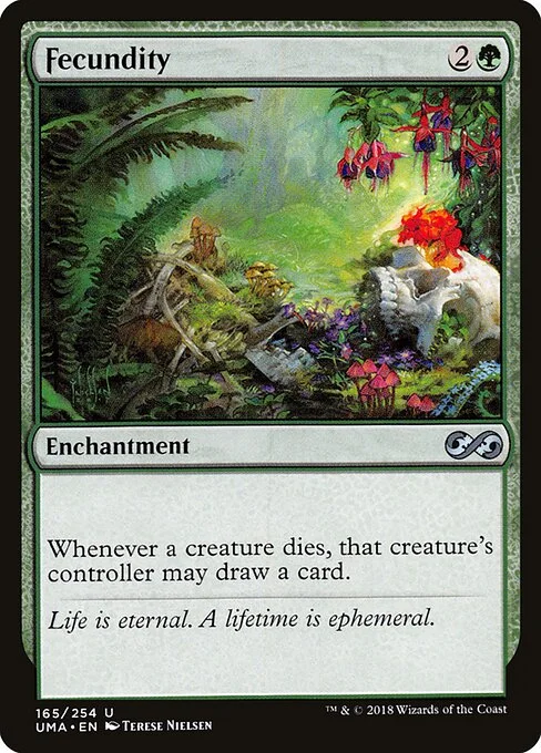 Fecundity, carta Magic di tipo Enchantment illustrata da Terese Nielsen