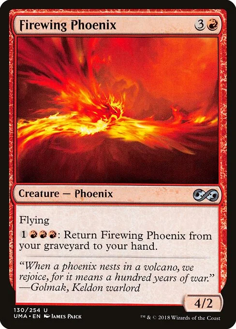 Firewing Phoenix, carta Magic di tipo Creature — Phoenix illustrata da James Paick
