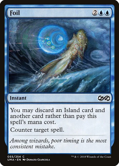 Foil, carta Magic di tipo Instant illustrata da Donato Giancola