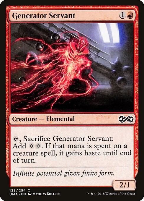 Generator Servant, carta Magic di tipo Creature — Elemental illustrata da Mathias Kollros