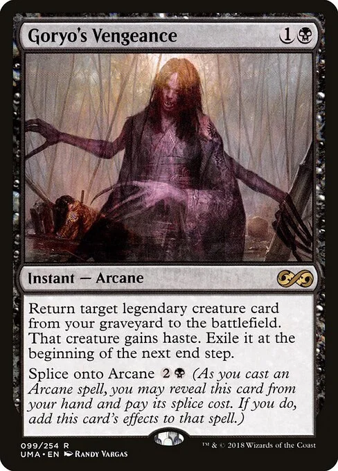 Goryo's Vengeance, carta Magic di tipo Instant — Arcane illustrata da Randy Vargas