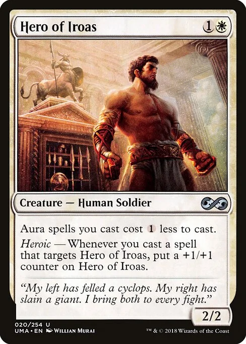 Hero of Iroas, carta Magic di tipo Creature — Human Soldier illustrata da Willian Murai