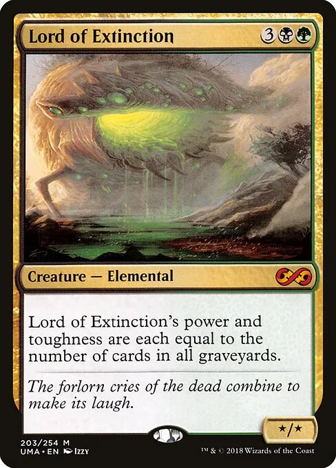 Lord of Extinction, carta Magic di tipo Creature — Elemental illustrata da Izzy