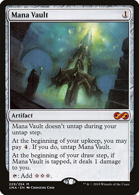 Mana Vault, carta Magic di tipo Artifact illustrata da Christine Choi