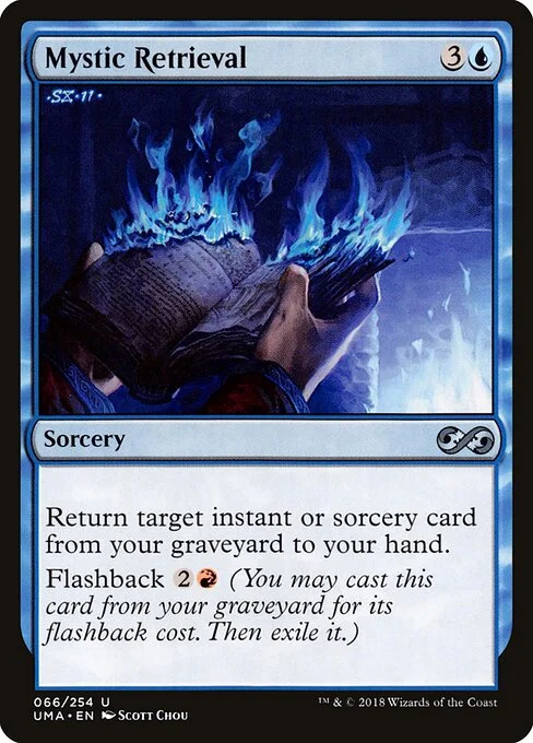 Mystic Retrieval, carta Magic di tipo Sorcery illustrata da Scott Chou