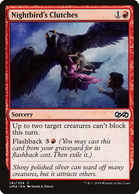 Nightbird's Clutches, carta Magic di tipo Sorcery illustrata da Jason A. Engle