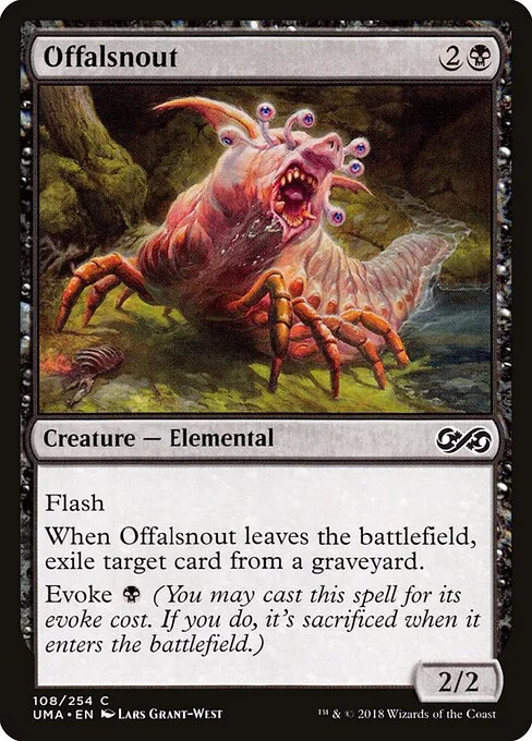 Offalsnout, carta Magic di tipo Creature — Elemental illustrata da Lars Grant-West