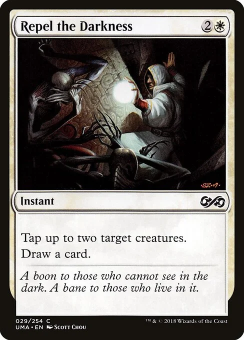 Repel the Darkness, carta Magic di tipo Instant illustrata da Scott Chou