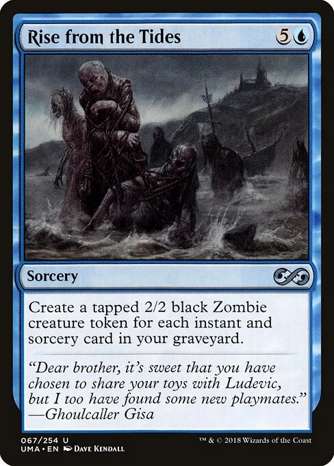 Rise from the Tides, carta Magic di tipo Sorcery illustrata da Dave Kendall