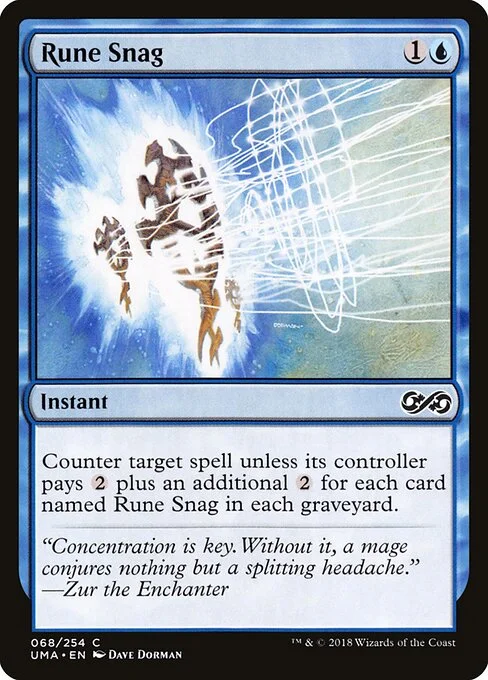 Rune Snag, carta Magic di tipo Instant illustrata da Dave Dorman