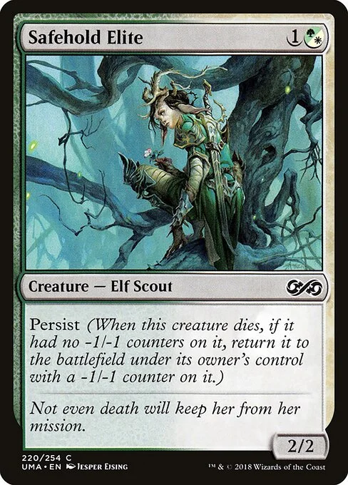 Safehold Elite, carta Magic di tipo Creature — Elf Scout illustrata da Jesper Ejsing