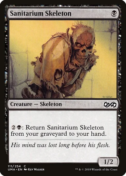 Sanitarium Skeleton, carta Magic di tipo Creature — Skeleton illustrata da Kev Walker