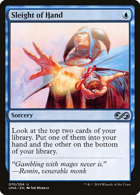 Sleight of Hand, carta Magic di tipo Sorcery illustrata da Jim Murray