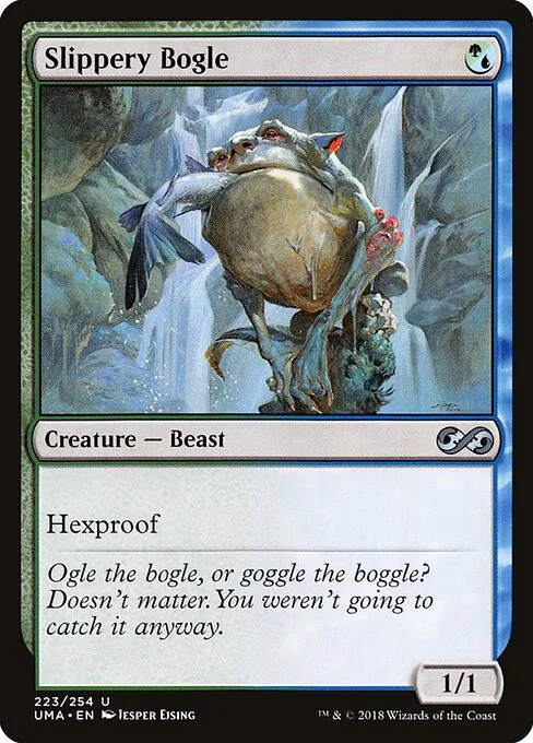 Slippery Bogle, carta Magic di tipo Creature — Beast illustrata da Jesper Ejsing
