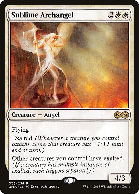 Sublime Archangel, carta Magic di tipo Creature — Angel illustrata da Cynthia Sheppard