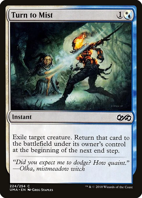 Turn to Mist, carta Magic di tipo Instant illustrata da Greg Staples