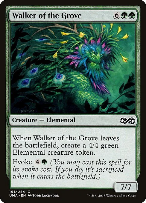 Walker of the Grove, carta Magic di tipo Creature — Elemental illustrata da Todd Lockwood