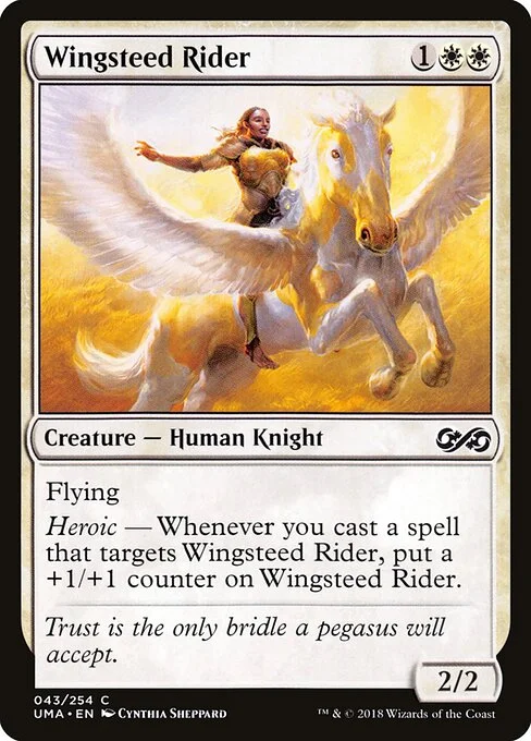 Wingsteed Rider, carta Magic di tipo Creature — Human Knight illustrata da Cynthia Sheppard