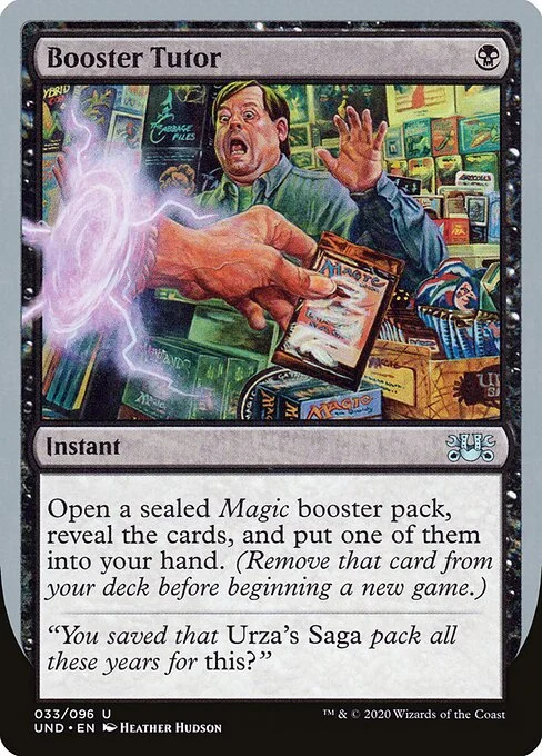 Booster Tutor, carta Magic di tipo Instant illustrata da Heather Hudson