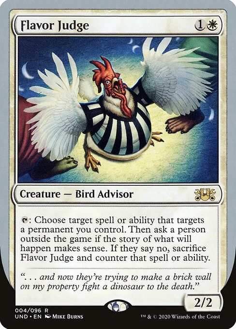 Flavor Judge, carta Magic di tipo Creature — Bird Advisor illustrata da Mike Burns