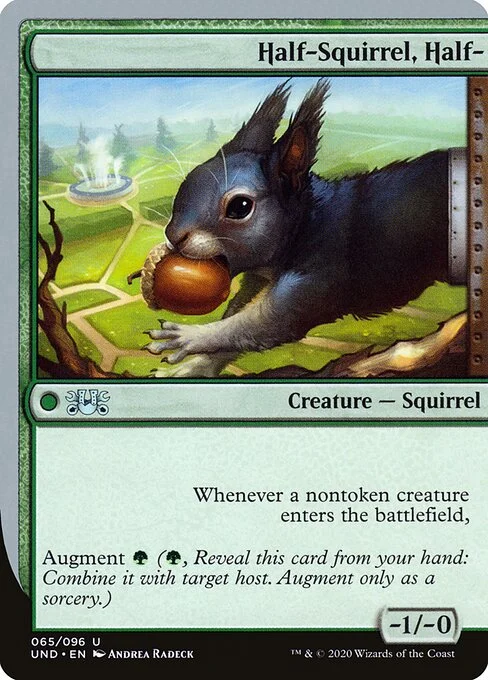 Half-Squirrel, Half-, carta Magic di tipo Creature — Squirrel illustrata da Andrea Radeck