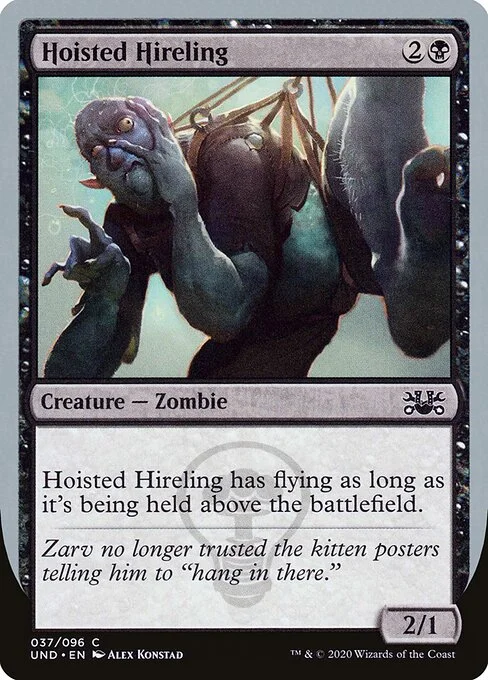 Hoisted Hireling, carta Magic di tipo Creature — Zombie illustrata da Alex Konstad